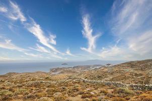 Serifos island landscape, cyclades Greece photo