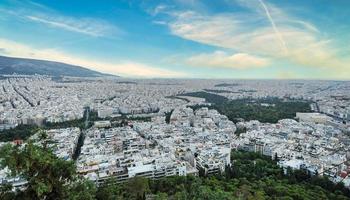 View of Athens from Lycabettus hill photo