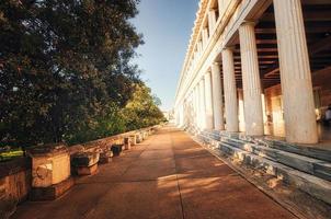 Stoa of Attalos in ancient Agora  of Athens Greece photo