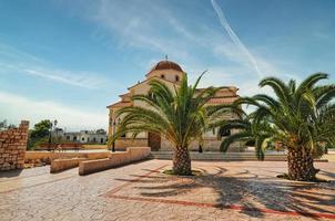 Marathonas village in Aegina island, Greece photo