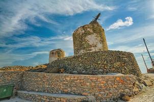 Windmill in Ano Meria village, Folegandros photo