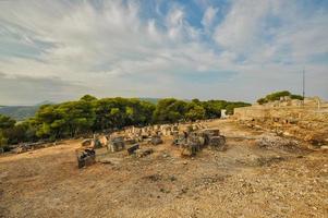 Temple of Aphaea or Aphaia in Aegina Island, Greece photo