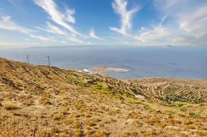 Serifos island landscape, cyclades Greece photo