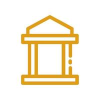 Bank illustrated on a white background vector