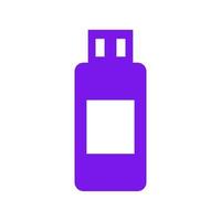 Usb drive illustrated on a white background vector