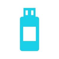 Usb drive illustrated on a white background vector