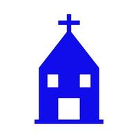 Church illustrated on a white background vector