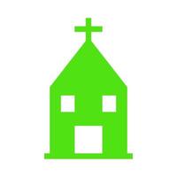 Church illustrated on a white background vector