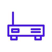 Router illustrated on a white background vector