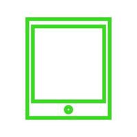 Tablet illustrated on a white background vector