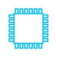 Microchip illustrated on a white background vector