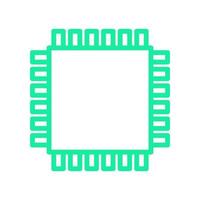Microchip illustrated on a white background vector