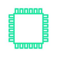 Microchip illustrated on a white background vector