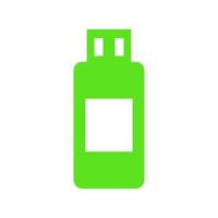 Usb drive illustrated on a white background vector