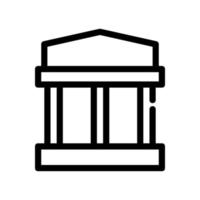 Bank illustrated on a white background vector