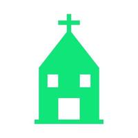 Church illustrated on a white background vector