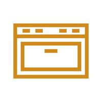 Oven illustrated on a white background vector