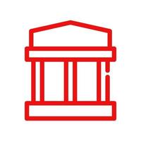Bank illustrated on a white background vector