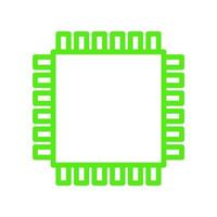 Microchip illustrated on a white background vector