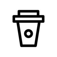 Coffee cup illustrated on white background vector