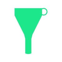 Funnel illustrated on a white background vector