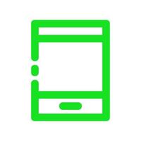 Smartphone illustrated on a white background vector