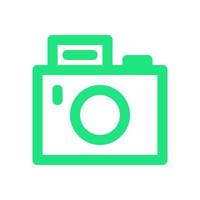 Photo camera illustrated on a white background vector