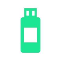 Usb drive illustrated on a white background vector