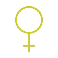 Gender illustrated on a white background vector