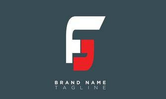 FS Alphabet letters Initials Monogram logo SF, F and S vector