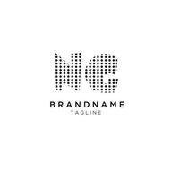 NG icon for business Initials Monogram logo vector