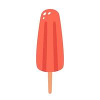 Ice lolly, fruit ice cream. Summertime, hello summer vector