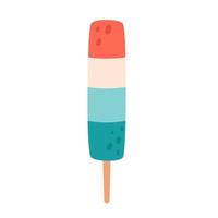 Ice lolly, fruit ice cream. Summertime, hello summer vector