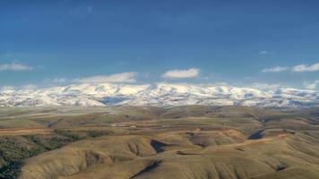 8K First Snow of the Winter on Arid Treeless Hill video