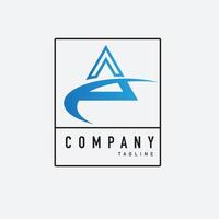 CA icon for business Initials Monogram logo vector