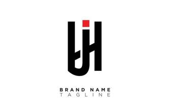 HJ Alphabet letters Initials Monogram logo JH, H and J vector