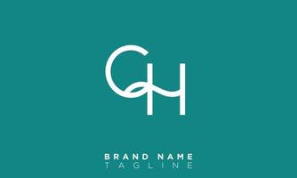CH Alphabet letters Initials Monogram logo HC, C and H vector