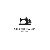 sewing machine icon for business Initials Monogram logo vector