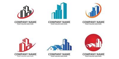 Property and Construction logo free vector icon