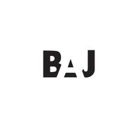 BAJ icon for business Initials Monogram logo vector