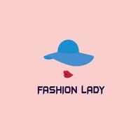 fashion lady icon for business Initials Monogram logo vector