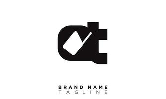 OT Alphabet letters Initials Monogram logo TO, O and T vector