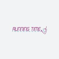 running time icon for business Initials Monogram logo vector