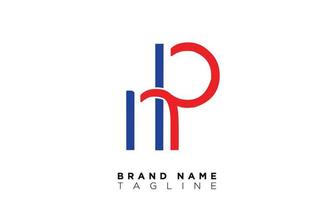 HP Alphabet letters Initials Monogram logo PH, H and P vector