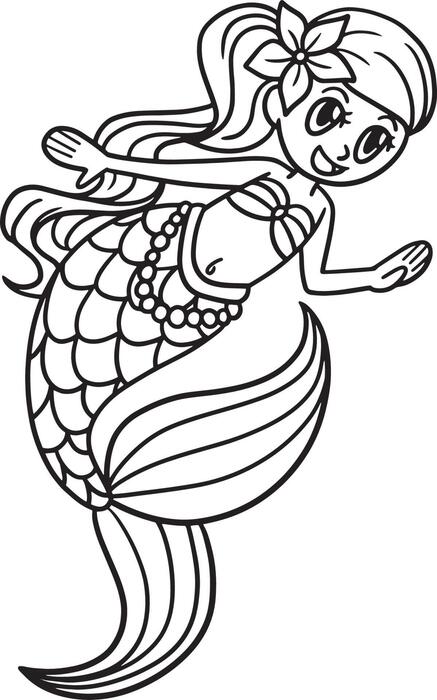 Page 2 Mermaid Coloring Page Vector Art Icons and Graphics for Free Page 2 Mermaid Coloring Page Vector Art Icons and Graphics for Free