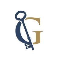 Initial G Elegant Key vector