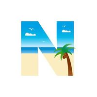 Initial N Beach vector