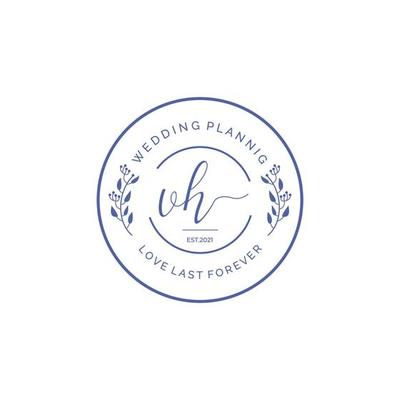Letter VH Wedding Planning Vector logo