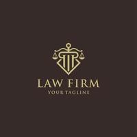 creative law office logo design template vector