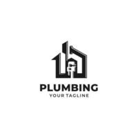 Plumbing Service Logo Design Vector Template